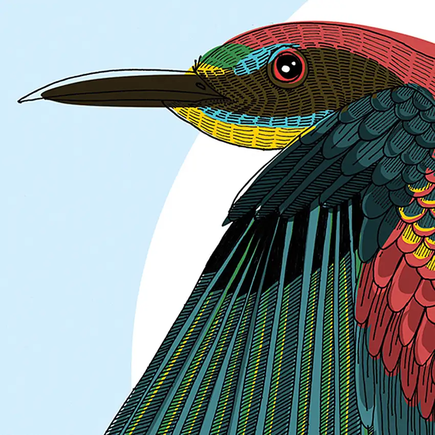 Illustration mit Emily Dickinson Zitat