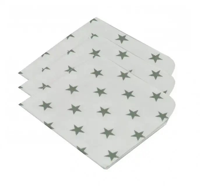 Asmi Moltontuch 3er Pack Sterne 40x40 cm kochfest