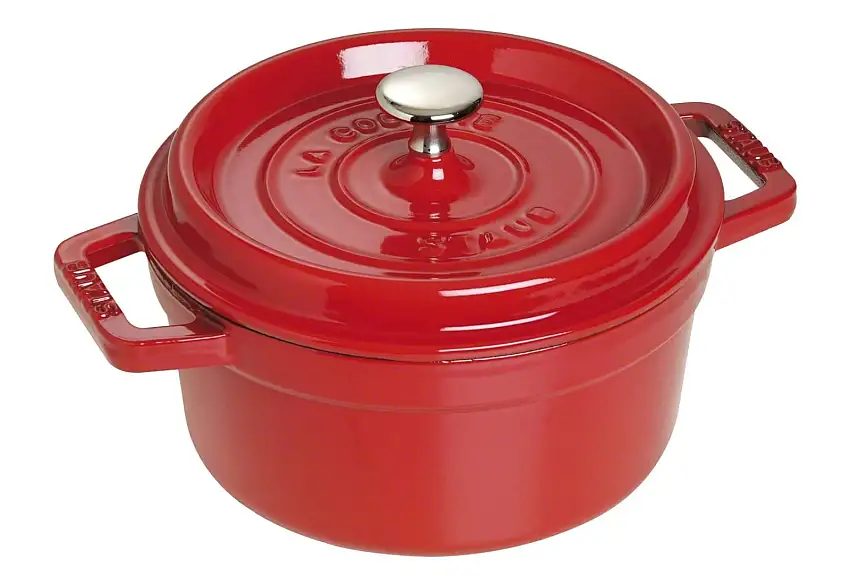 Staub Cocotte Bräter Gusseisen rund 20cm Kirsche