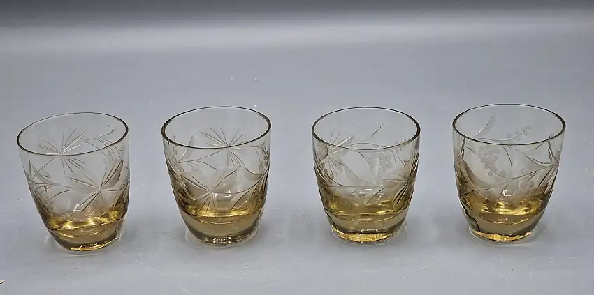 4x Schnapsglas, Antiquität, Sammler