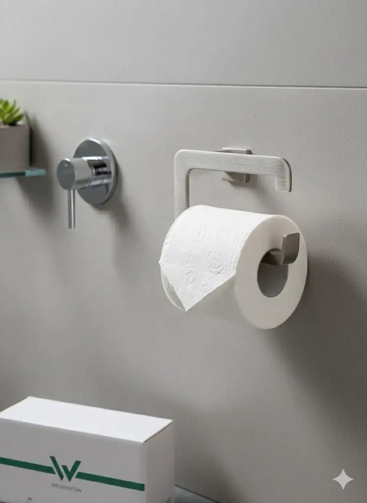 Weissenstein Toilettenpapierhalter WOMO Silber