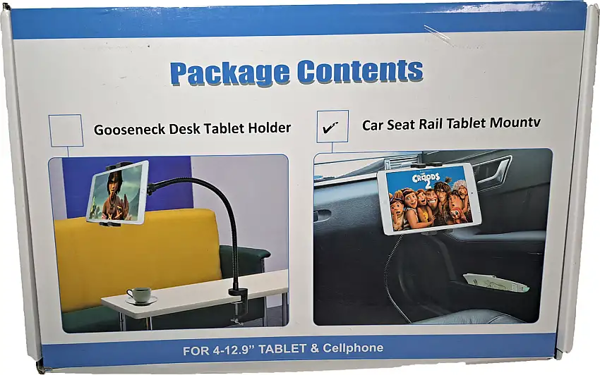 Package contents Auto Tablet Halterung für  4-12" Tablets