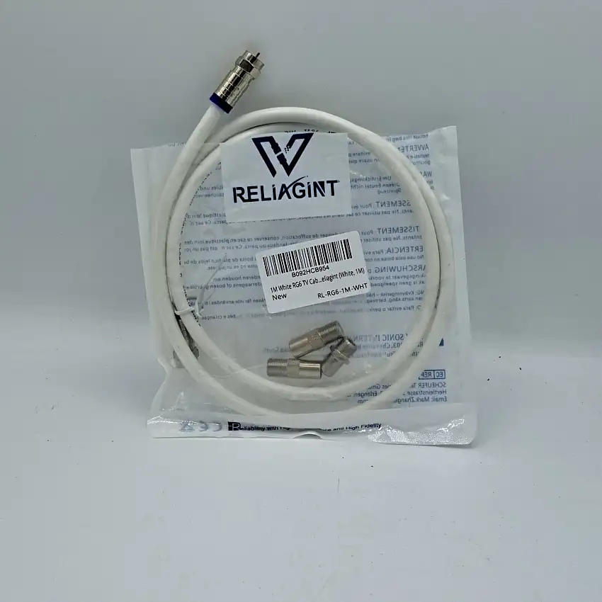Reliagint 1Meter RG6 TV Cable, TV Kabel, Hochwertig