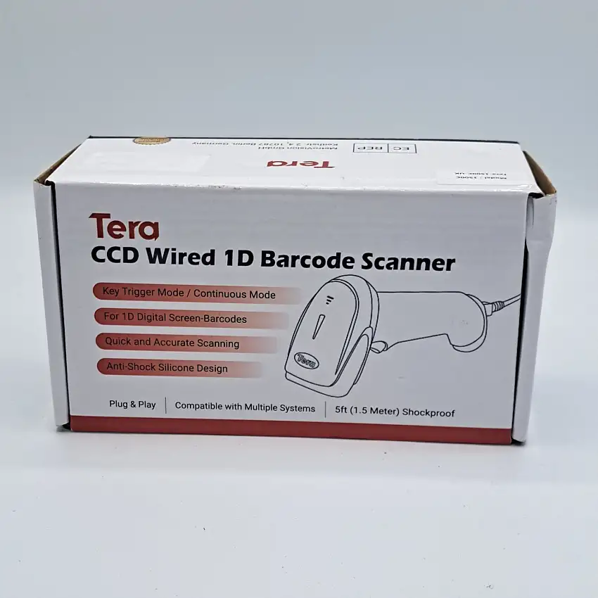 Tera CCD Wired 1D Barcode Scanner