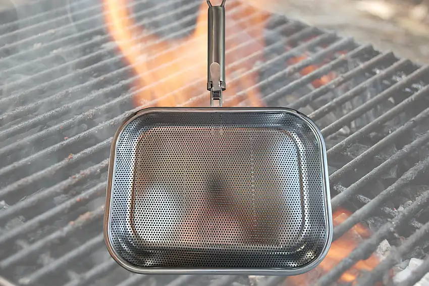 WILKINSON 1888 LTD Grillpfanne Perforiert abnehmbarer Griff Edelstahl