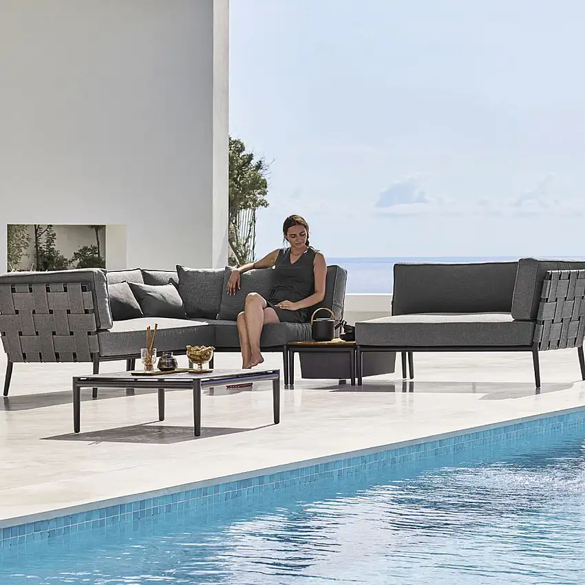 Garten-Beistelltisch Conic mit Stauraum