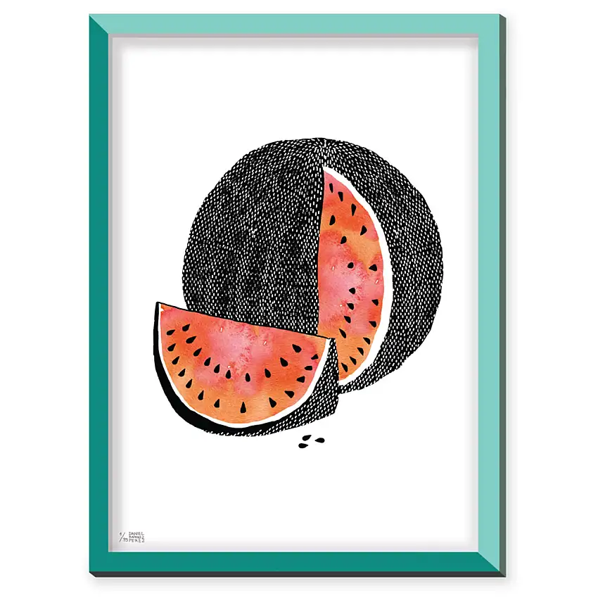 Erfrischend grafischer Melonen-Print