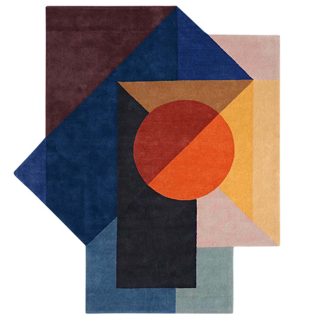 Geometrischer Teppich Zoe Kubb