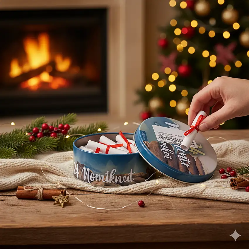 24 Momente der Achtsamkeit - Ein Adventskalender in der Dose mit 24...