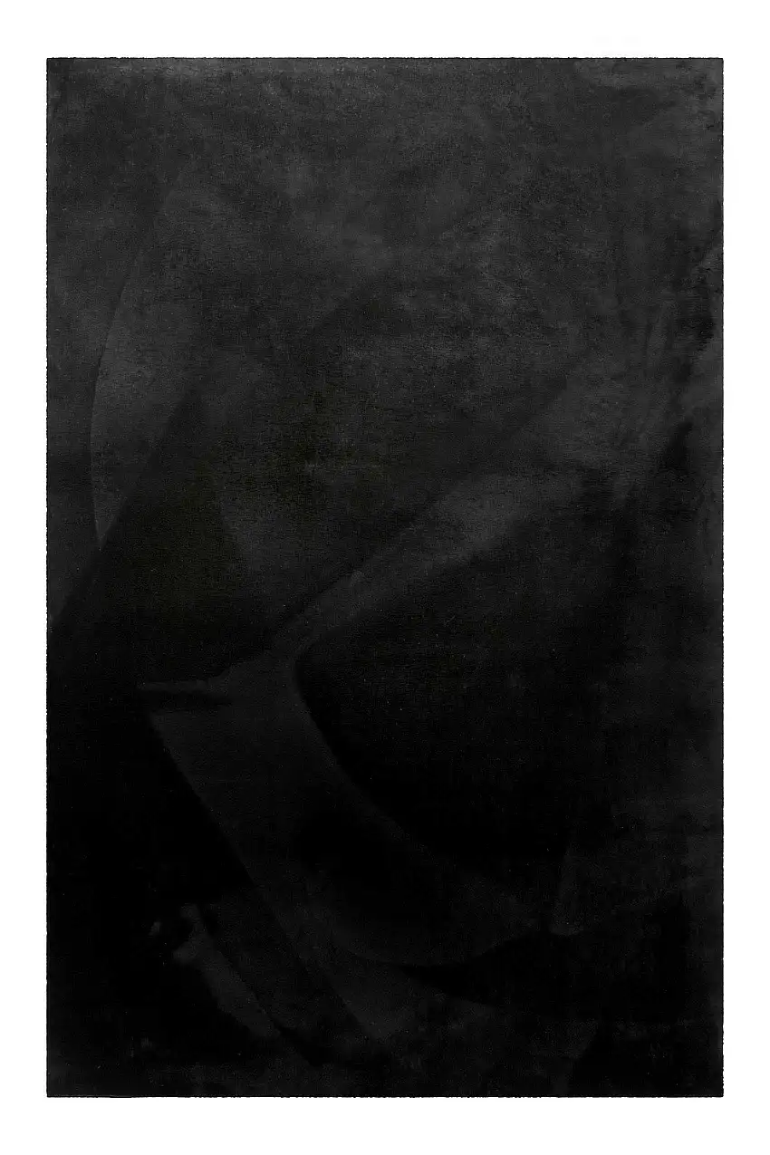 Kurzflor-Teppich Schwarz soft & weich "Lago" Homie Living