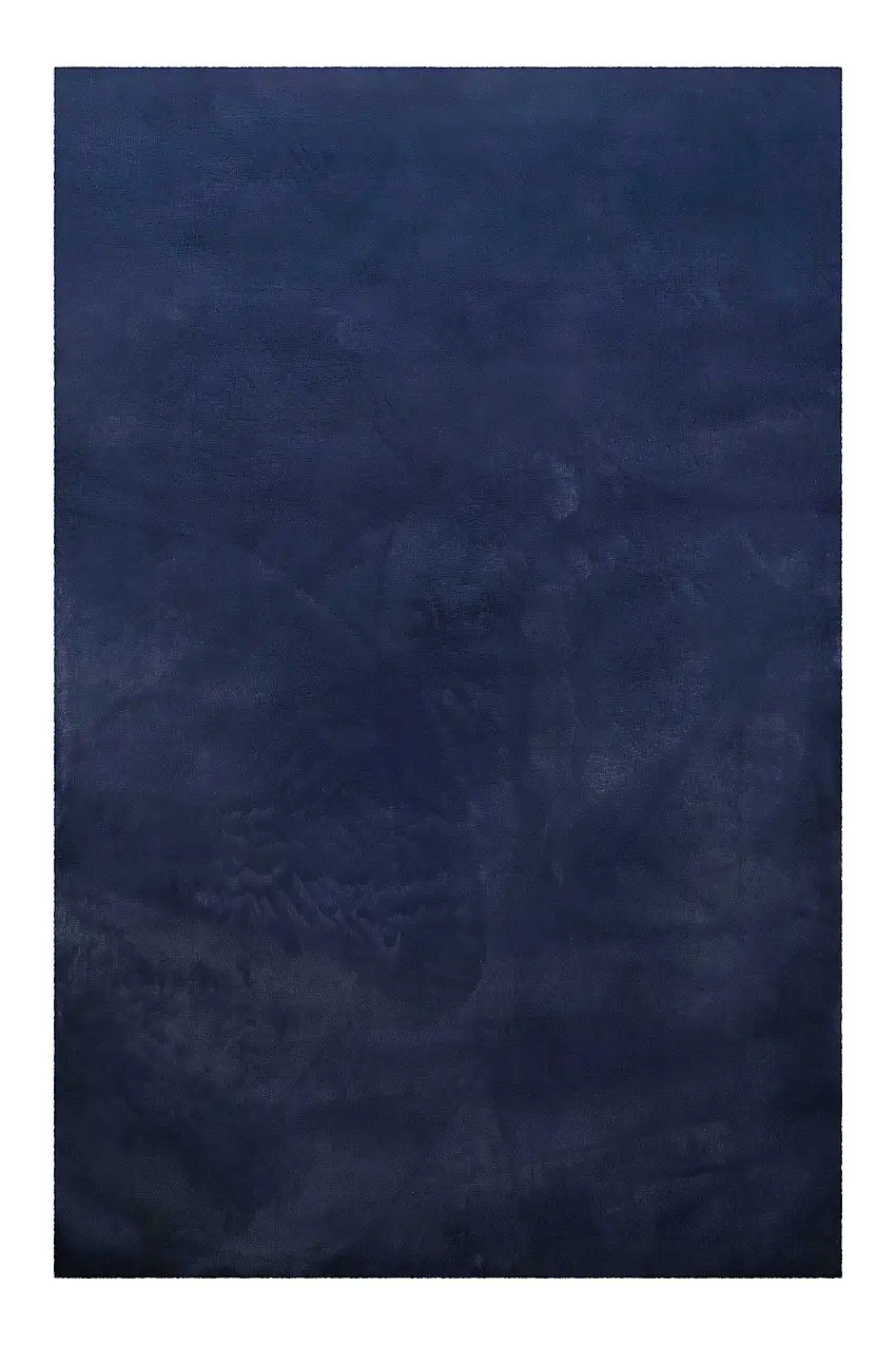 Kunstfell Teppich Dunkelblau kuschelig & flauschig "Vita" Homie Living