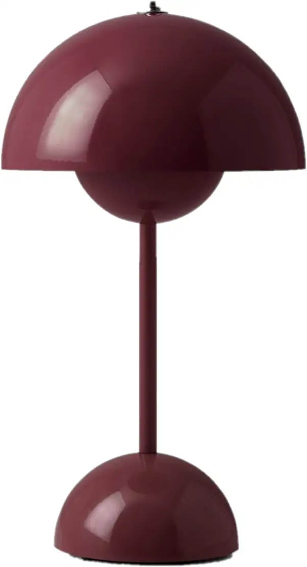 &tradition Tischleuchte Flowerpot VP9 dark plum