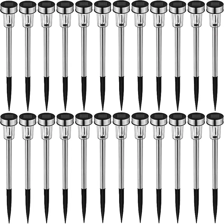 24-er Set LED-Solarlampen