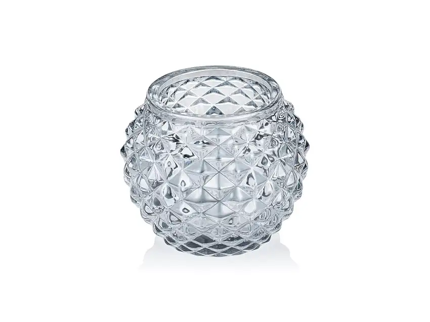 YUYU Ball Smoke Grey YUYU, Ø7,5cm, Höhe 6cm, Glas