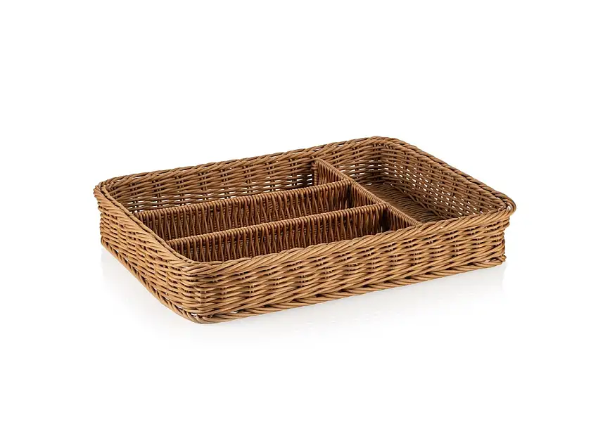 Besteckkorb Weaver Pro Systemkörbe, 40x30x6,5cm, beige, BPA frei