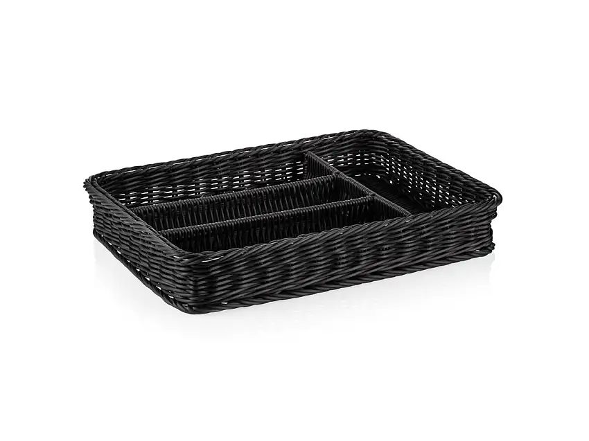 Besteckkorb Weaver Pro Systemkörbe, 40x30x6,5cm, schwarz