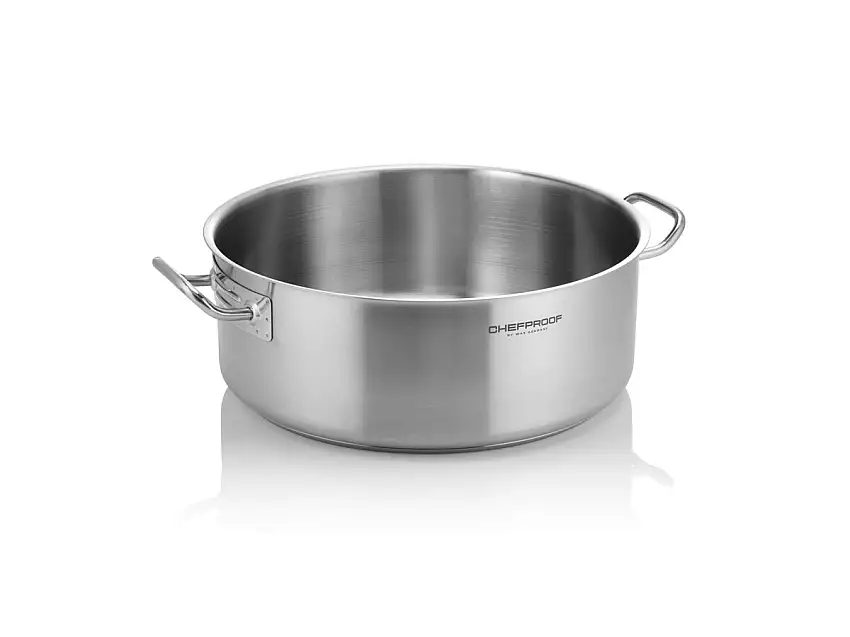 Bratentopf Chefproof, Ø50cm, 39 ltr., Chromnickelstahl 18/10