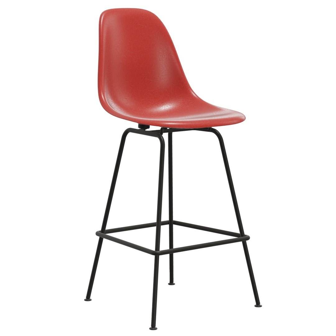 Barhocker für Küchenbars: Eames Fiberglass Stool Medium ungepolstert