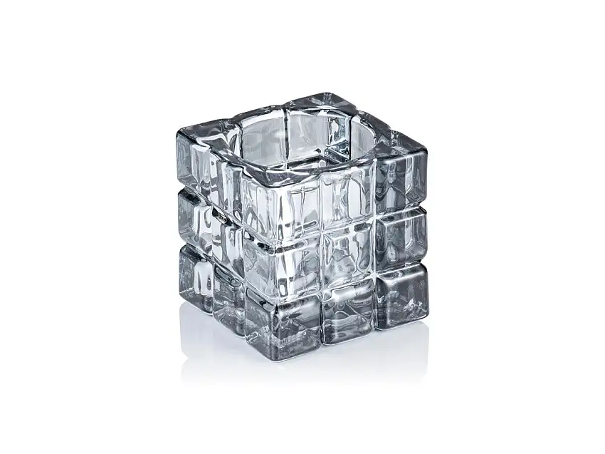YUYU Cube Smoke Grey YUYU, 6,5x6,5x6,5cm, Glas