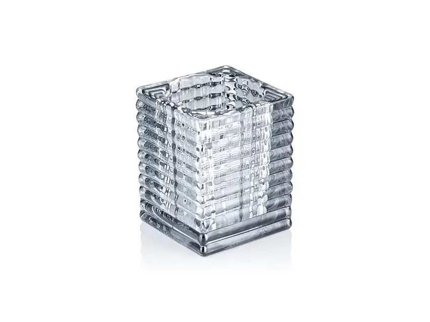 YUYU Cube Smoke Grey YUYU, 7,5x7,5x9,5cm, Glas