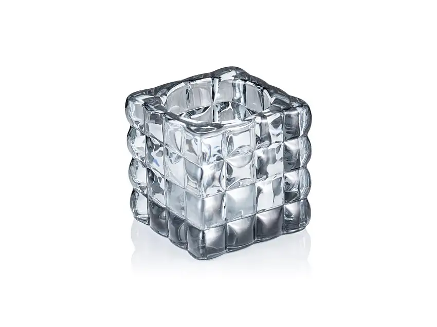 YUYU Cube Smoke Grey YUYU, 8x8x8cm, Glas