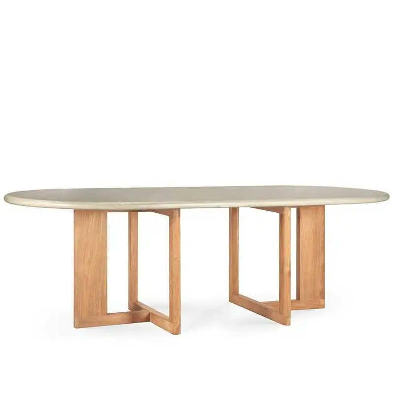 Ethnicraft TRESTLE Outdoor-Tisch, oval