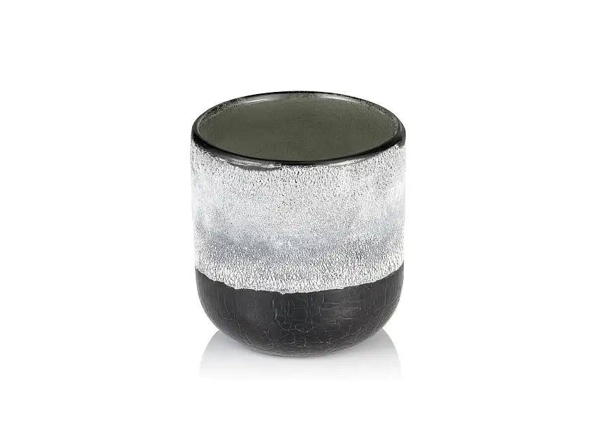 YUYU Frosted Graphite Grey YUYU, Ø10cm, Höhe 11cm, Glas