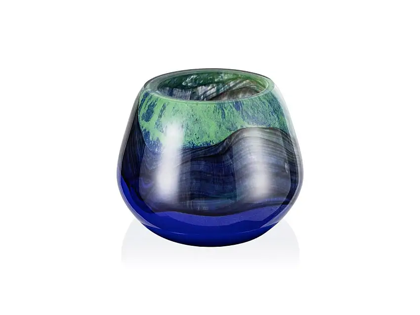 YUYU Fusion Lagoon YUYU, Ø11cm, Höhe 9cm, Glas