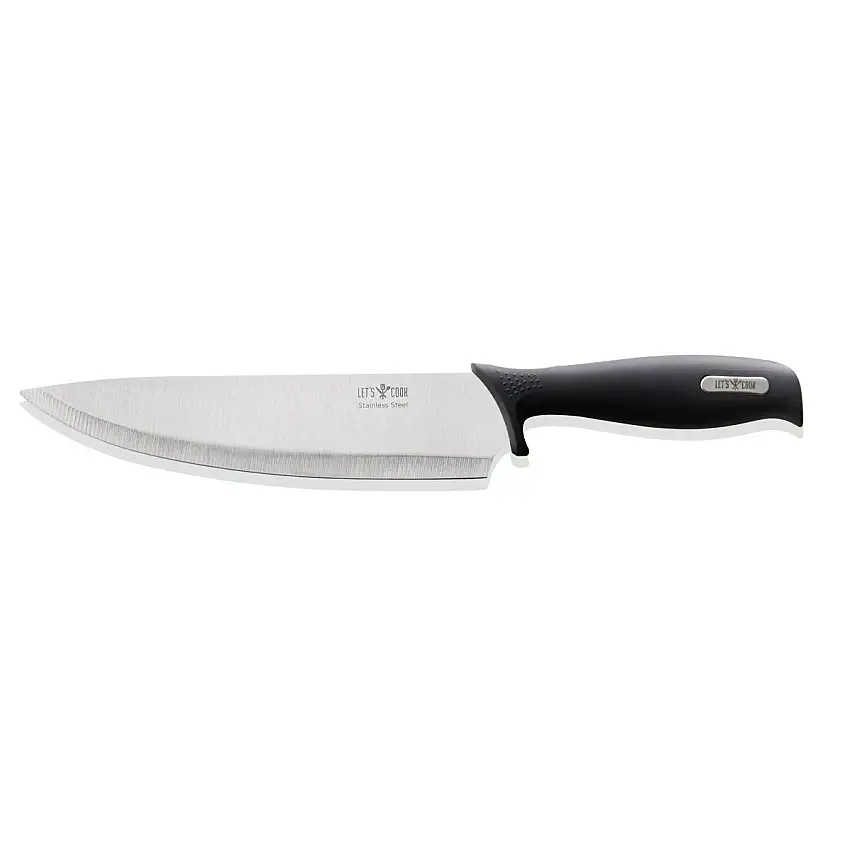 Kochmesser 31,5cm, klinge 19,3cm, Edelstahl, Let´s cook