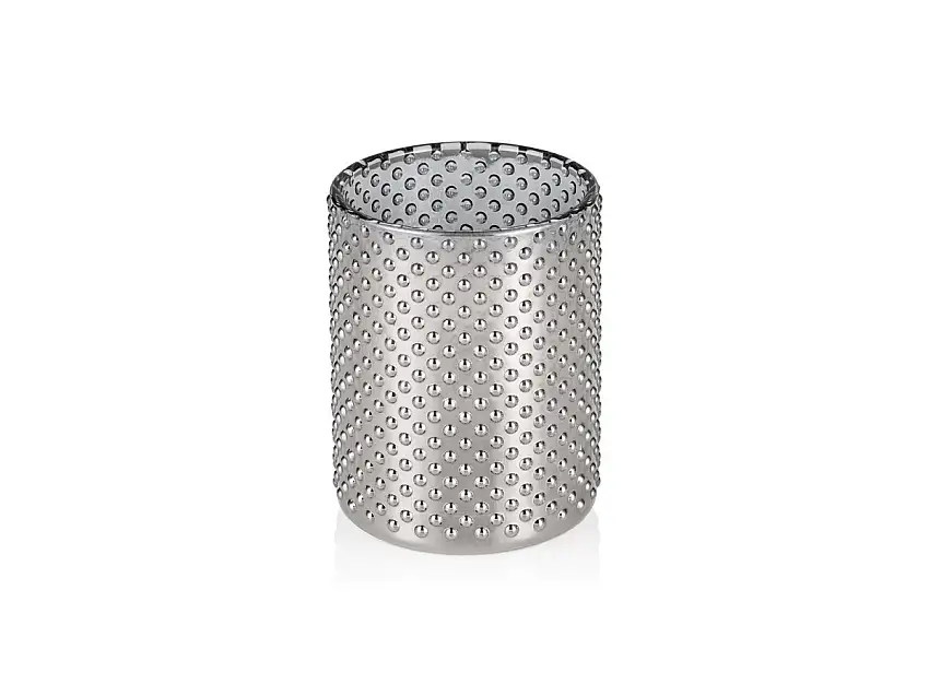 YUYU Nubs Metallic Cylinder YUYU, Ø8cm, Höhe 10cm, Glas
