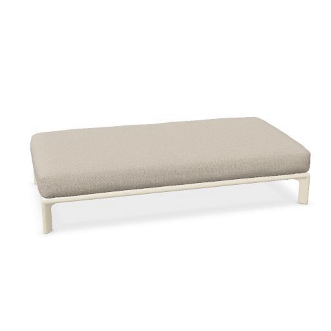 Anagram Sofa Plattform mit Sitzkissen 900 x 2200 mm mit Untergestell Kreide 37