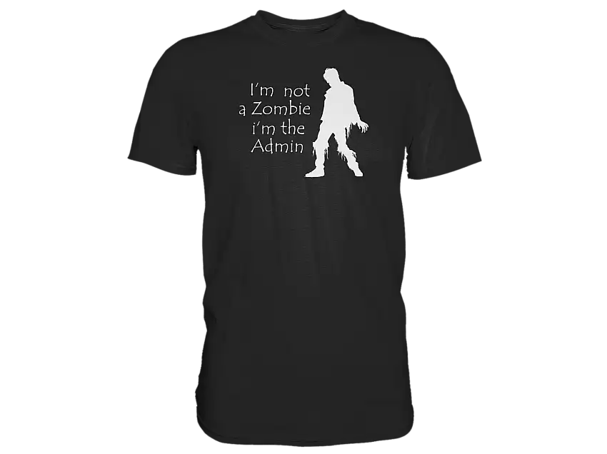 Zombie Administrator, Übergrößen, Herren Shirts, 100%Baumwolle
