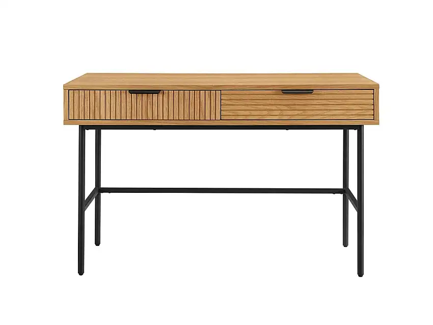 Salesfever Schreibtisch 120x60 cm, Eiche Echtholzfurnier