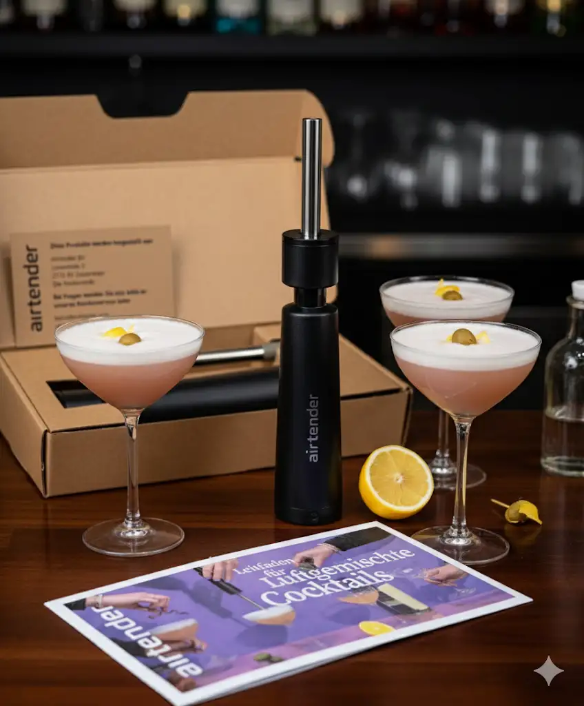 Airtender, Air Infuser Cocktail Mixer, Luftmischer