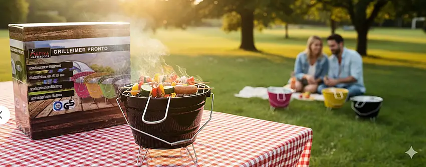 Activa Mastercook Grilleimer Pronto Schwarz