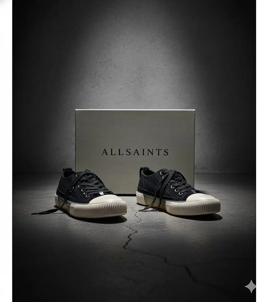 Allsaints, Jazmin - Low Top Lace Up, Sue, Größe 40, Schwarz
