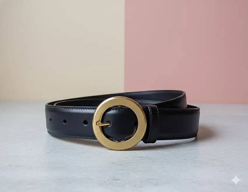 Aigner 125448 6A Gürtel 75, Schwarz, Damen