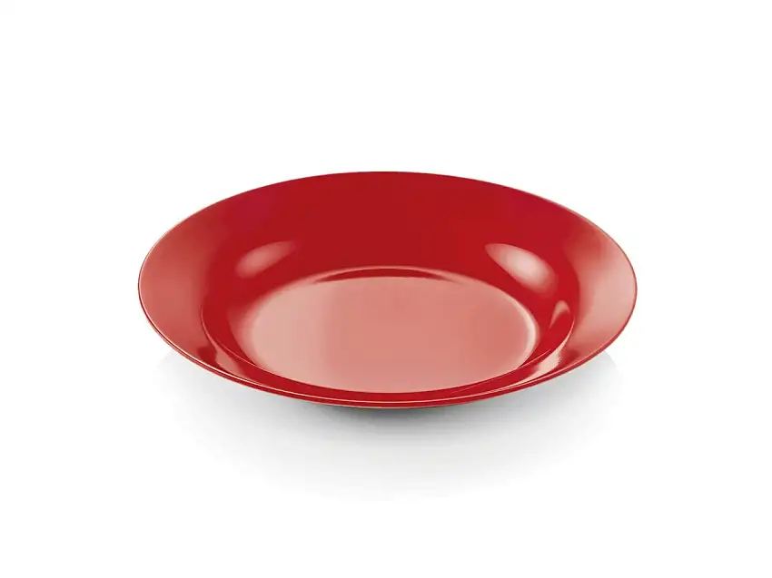 WAS Teller tief Ø20cm, rot, Melamin, 12 Stück, Melamine