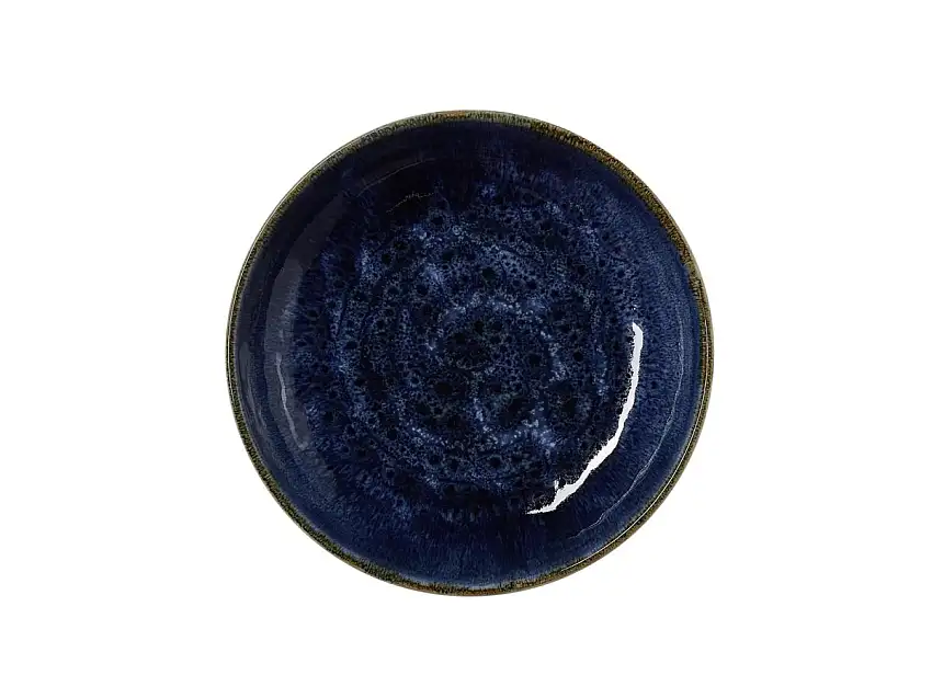 WAS Teller tief Ø21x4cm, blau, Porzellan, 6 Stück, Vida Dark Ocean