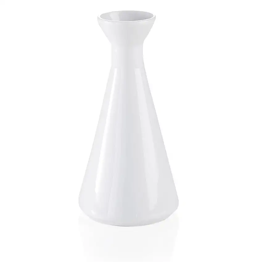 WAS Vase, 15cm, weiß, Porzellan
