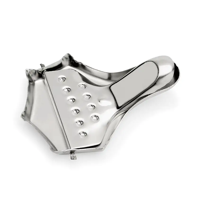 WAS Zitronenschnitzelpresse, 8,5x6cm, Chromnickelstahl, 4 Stück