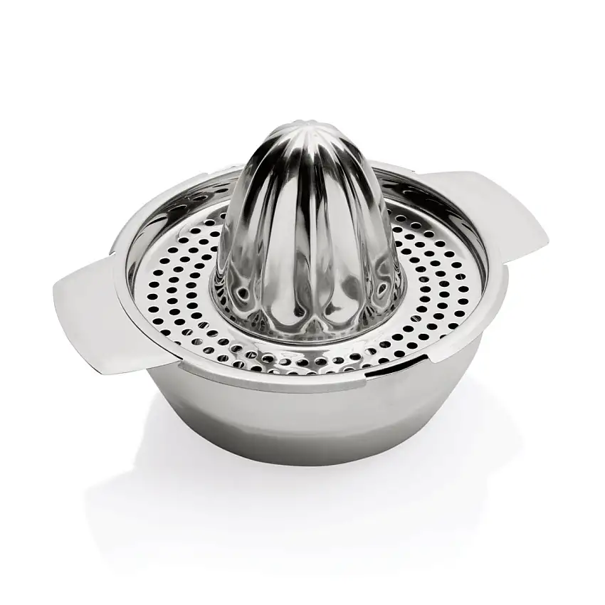 WAS Zitruspresse 2-teilig, Ø12,5cm, Chromnickelstahl