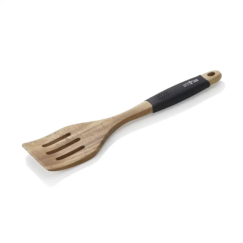 Wender geschlitzt 30,5cm, Aufhängeöse, Holz/Silikon, Let´s cook
